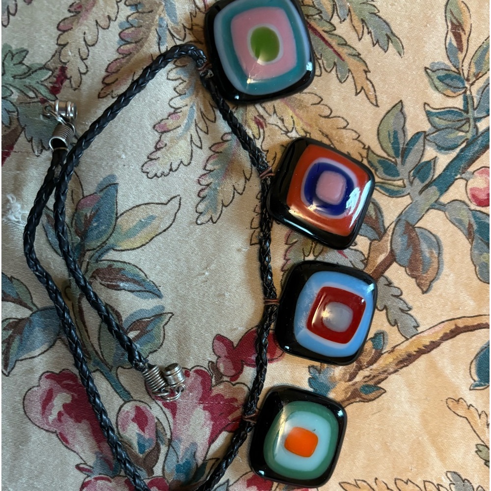 Ceramic Tile Boho Necklace